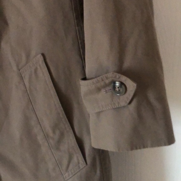 Woman’s fall VTG Y2k retro tan Misty Harbor trench fur Lined long coat - Picture 6 of 15